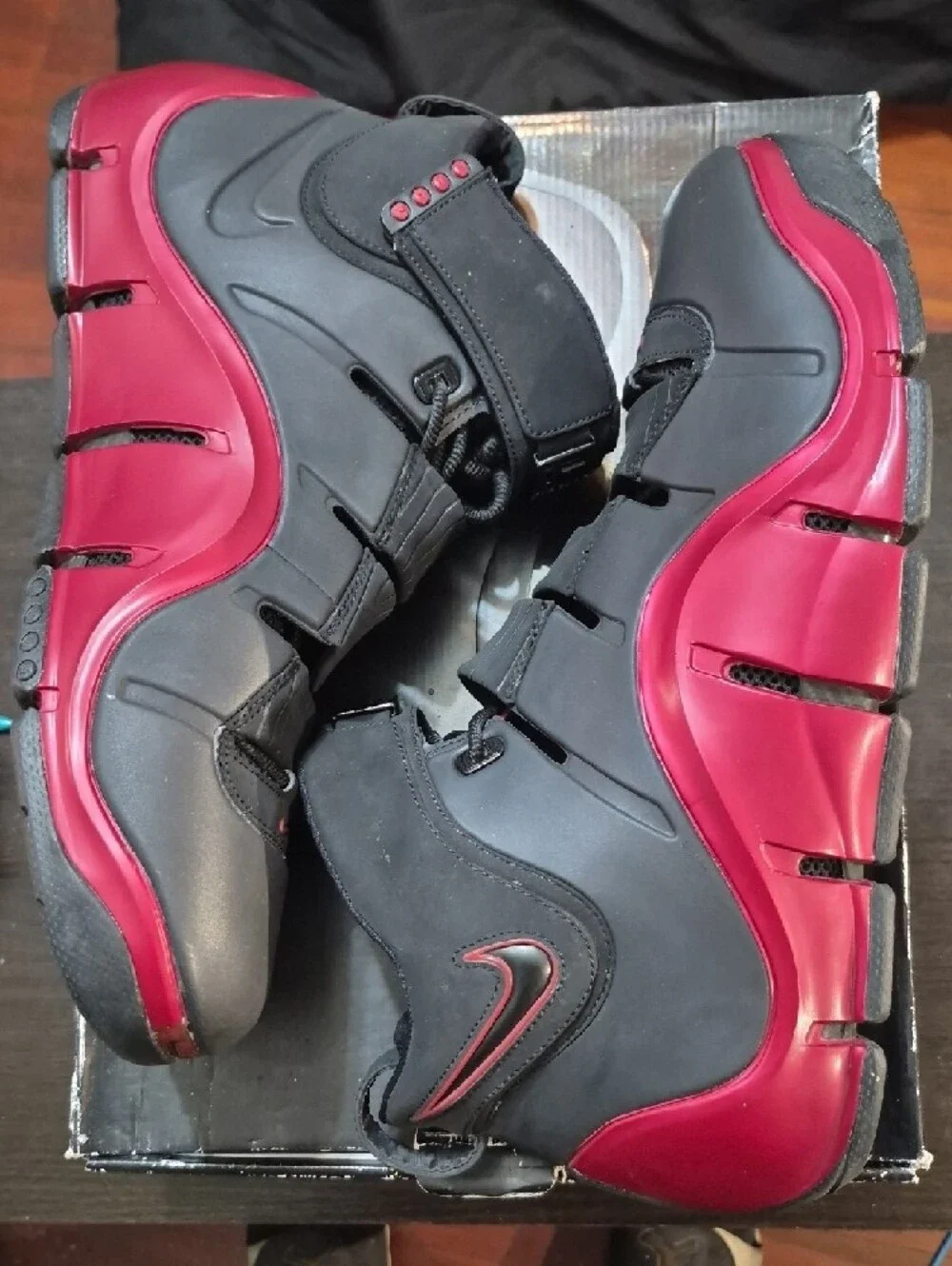 Nike Zoom LeBron 4 'Black Crimson' (2007) Mens 14 EUC W/OG BOX